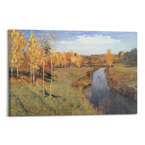 Poster Golden Autumn de Levitan sublime votre salon et bureau
