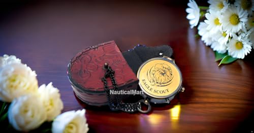 Brújula portátil de estilo vintage en latón