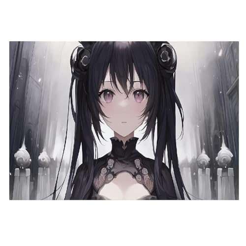 Arte moderno en lienzo de 40x60 cm: llena de color tu salón con este póster anime de niña cómica