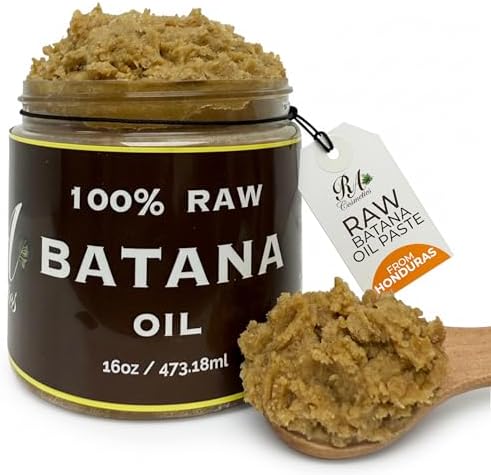 RA COSMETICS 100% Natural Unrefined Batana Hair Oil for Healthy Hair, 16 oz | Dr Sebi Batana Oil Hair Moisturizer for Damaged Hair Repair| Strengthening and Nourishing Hair Conditioner