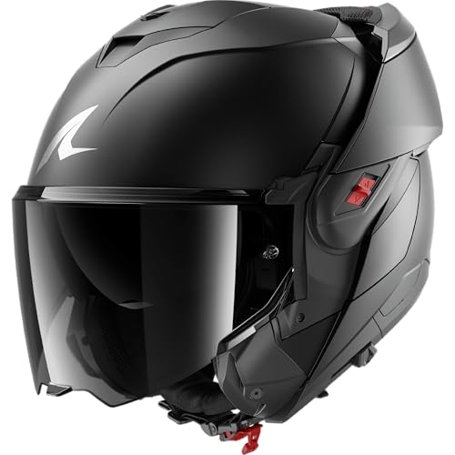 Shark, Casque Moto Modulable OXO Dark Shadow Black Mat Titan A08, L