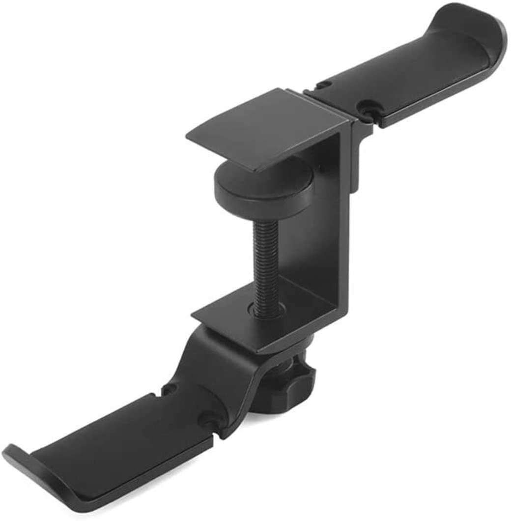 Supporto per Cuffie Supporto per Cuffie da Tavolo con Clip Supporto Universale per Cuffie Doppio Supporto in Metallo Supporto per Auricolari Portatile E Girevole Supporto Cuffie(B)