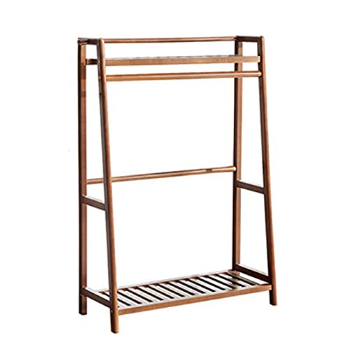 Tringle à vêtements en bois de 82 cm avec 2 cloisons pour armoire