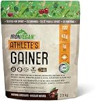 Poudre de protéine gainer de l'athlète, saveur chocolat naturel, 2,5 kg | Végane et non-OGM (L'emballage peut varier)