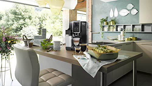 De'Longhi Dinamica Plus ECAM 370.70.B volautomatische koffiemachine met LatteCrema-melksysteem, cappuccino en espresso met één druk op de knop, 3,5 inch TFT-touchscreen, koffiepotfunctie, zwart - Image 5