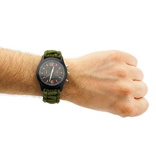 Paracord Bracelet universali con orologio e il