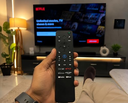Image of LED 800 Voice Compatible Voice Remote for All Sony RMF-TX811D and Bravia 4K UHD LED LCD HD Smart TVs (Please Match Buttons with Your Old Remote Before Placing Order)