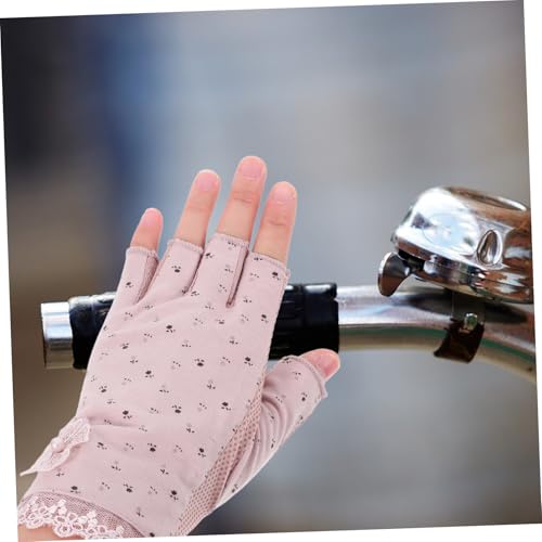 Healeved 2 Pares Luvas De Unhas Luvas De Fitness Luvas De Compressão Dedos Luva Uv Nail Art Luvas An