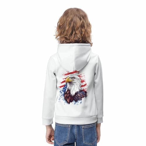 Sweat capuche imprimé 3D faucon résistant enfants 8-10Y - 4