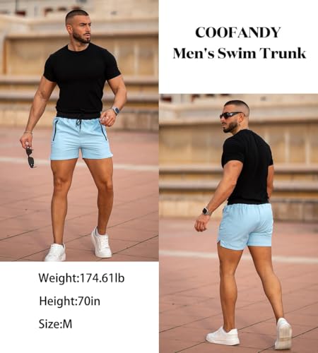COOFANDY Men's Swim Trunk Swimwear Bathing Suit Swimsuit Board Beach Sport Short S-XXL4