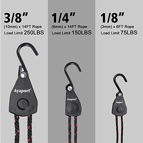 image for Ayaport Kayak Rope Tie Down Ratchet Straps Bow and Stern Ratcheting Ti
