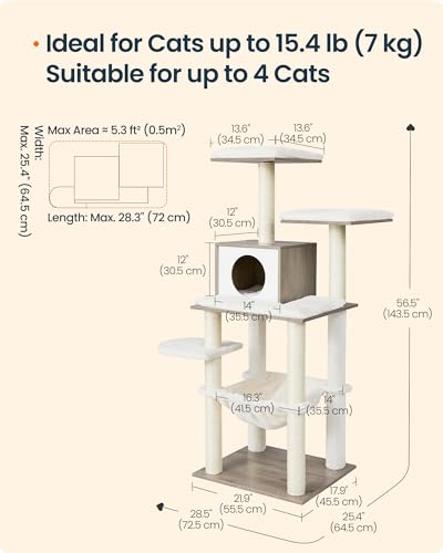 Rascador para Gatos SONGMICS HOME Multinivel con Hamaca miniatura 5