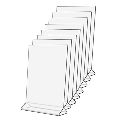 Marketing Holders 8 Pack Sign Holder 5x7 Inch Double Sided...