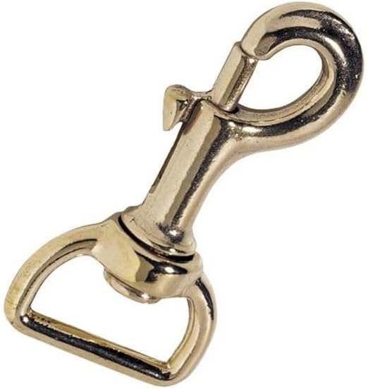 Snap 369 Marine Bronze Snap, Leather Hardware Clip for Bags, Leashes & Harnesses, Made in Italy