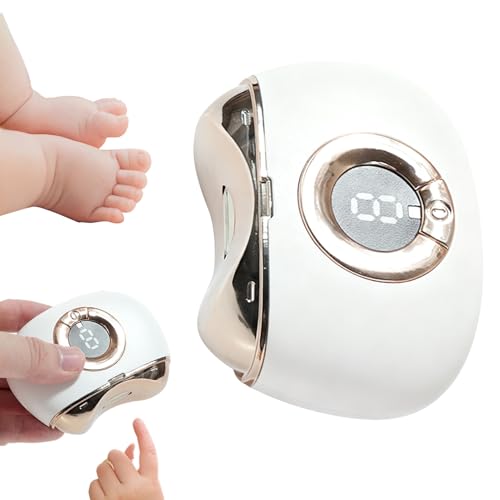Ruzimiv 電動爪切り,3段速度カッター 屑収納付き - ベビー爪切り 自動爪ケアツール,手の爪、足の爪、赤ちゃん、子供、大人、高齢者、介護者、家庭、旅行、オフィス向け