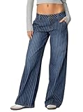 Justalwart Low Rise Striped Jeans Women (US 12-14)