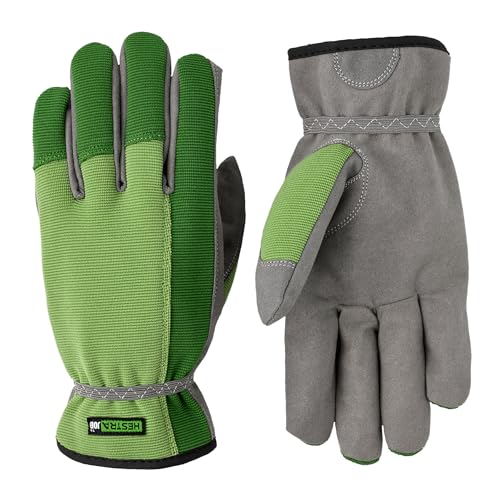 Hestra Job 75040-850-09 Garden Robin Durable Adult Work And Gardening Gloves For Men/Women | Washable Synthetic Suede Gloves cover