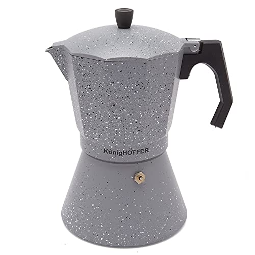 Buy KonigHOFFER Coffee Percolator Grey Stone Marble 12 cups Espresso Maker Stovetop Induction