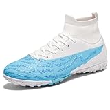 sudorun scarpe da calcio uomo donna turf scarpe da calcetto indoor unisex high top all'aperto scarpe da allenamento teenager tf training scarpe (8808 tf yue 43