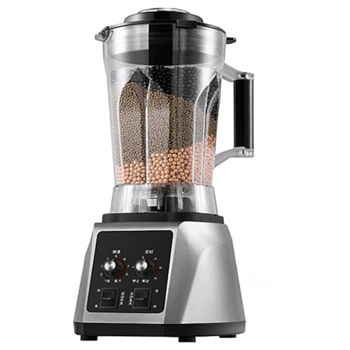 Wsexyy Licuadora Comercial De 2200W, Fabricante De Batidos De Licuadora 5.5L, Cuchillo De Acero De 8 Hojas, Licuadora De Batidos Totalmente Automática, Velocidad/Sincronización Ajustable