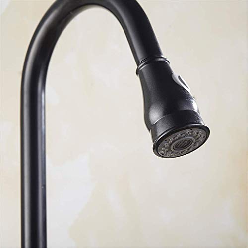 Robinet de cuisine mitigeur noir rotatif évier lavabo - 2