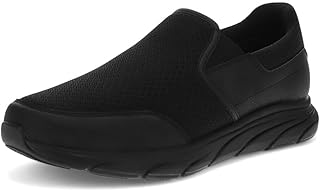 Dockers Mens Tucker Lightweight Slip Resistant Work Casual Safety Sneaker Shoe, Black, 7.5 M