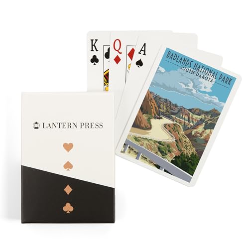 Lantern Press Naipes Poker Badlands National Park