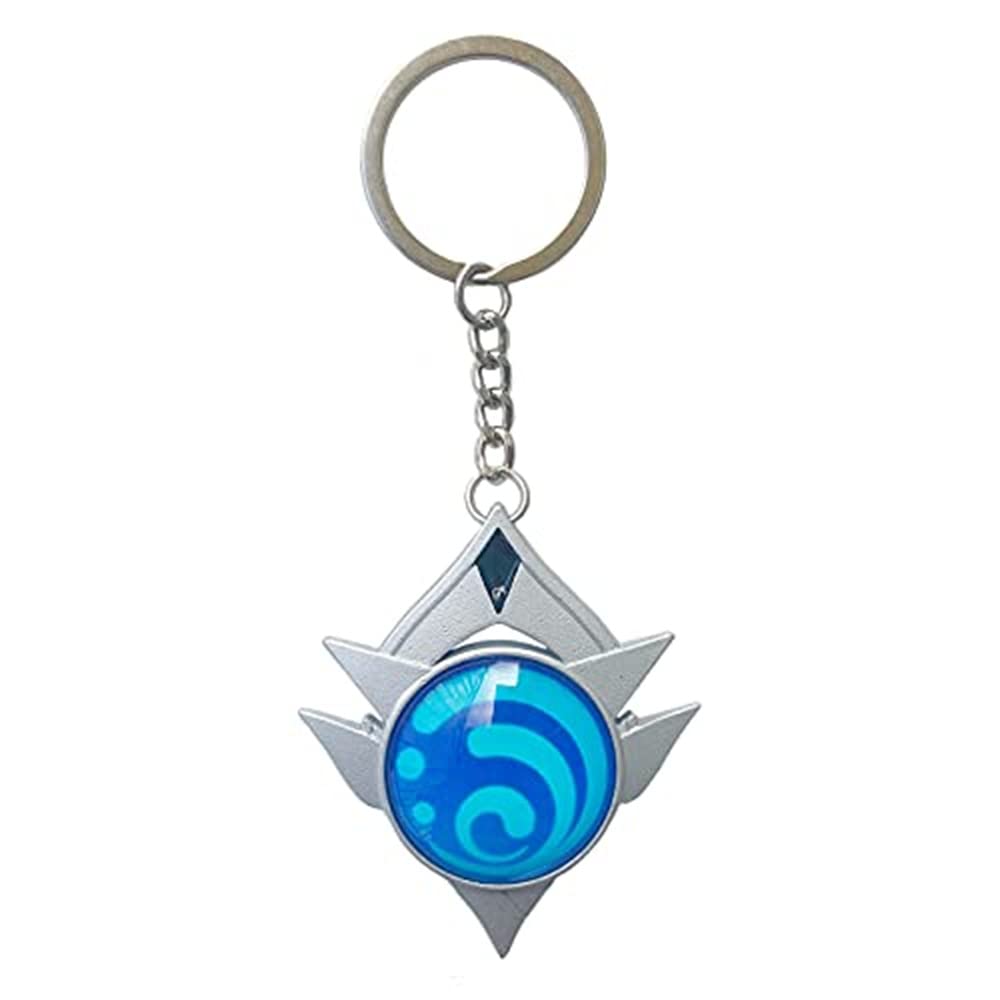 Toplucky Yellow Genshin Luminous Key Charms Toy Impact Snezhnaya Hydro Keychain Gold Game Figure Key Chain Pendant Keyring Genshin ​Character