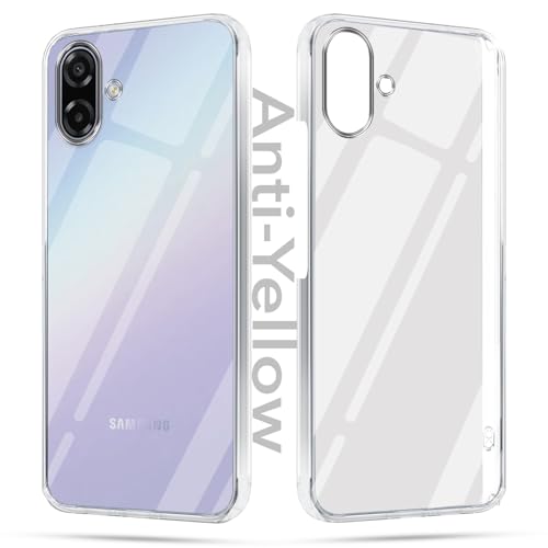 Image of Jkobi Lifetime Anti-Yellow Clear Back Cover Case for Samsung Galaxy A07 5G | F70e 5G (Sleek Hard Crystal | Shockproof and Camera Protection)