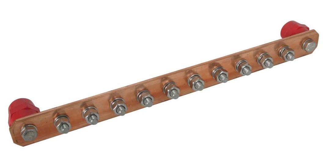 Dehn 472217 - Barra compensación 10 conector con aislador cobre