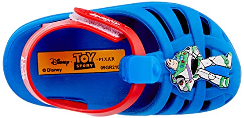 Sandália Disney Magic Aranha, Grendene Kids, Bebê Unissex, Azul/Vermelho, 22