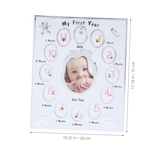 Cadre photo naissance pour ne plus oublier l'évolution des premiers mois de bébé - 3