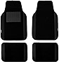 FH Group Car Floor Mats - Carpet Floor Mats for Cars, Universal Fit Automotive Floor Mats, All Purpose Car Floor Mats, Carpet Protector Mat for Most Sedan, SUV, Truck Floor Mats Black