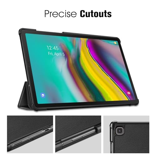 FINTIE SlimShell Case for Samsung Galaxy Tab S5e 10.5 Inch Tablet 2019 (SM-T720 / T725), Super Thin Lightweight Stand Cover with Auto Sleep/Wake Feature, Black - Image 6