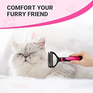 MIU-COLOR-Pet-Grooming-Brush-2-Sided-Undercoat-Rake-for-Dogs-Cats-Professional-Deshedding-Brush-and-Dematting-Tool-Effective-Removing-Knots-Mats-Tangles-for-Cats-Dogs-Extra-Wide-Pink - Cucciolini Doodles   MIU-COLOR-Pet-Grooming-Brush-2-Sided-Undercoat-Rake-for-Dogs-Cats-Professional-Deshedding-Brush-and-Dematting-Tool-Effective-Removing-Knots-Mats-Tangles-for-Cats-Dogs-Extra-Wide-Pink
