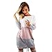 Produktbild Kleider, Frashing Damen Pullover Kleider Strickkleid Sweater Winterkleider Kleid Sweatkleid Strickkleider Langarm Mode Kausal Stricksweat Strickpullover Sweatkleid Oversized S-XL (M, Mehrfarbig)