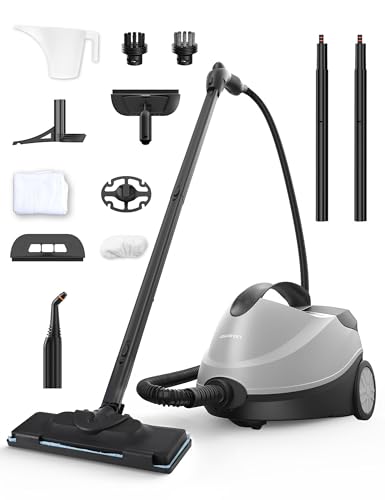 Steam Cleaner,Fast 50S Heat-Up Refill Anytime,293°F/70 PSI Powerful Multipurpose Handheld Steam Mop for Home Use with 50.7Oz Capacity,Steamer for Carpets,Hardwood Floor,Car,Tile,Crack Cleaning,6M Cord