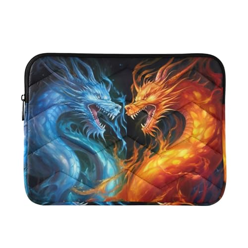 Funda para portátil 13-14 pulg con diseño de dragón