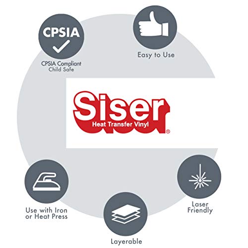 Siser Easyweed Heat Transfer Vinyl Htv For T-Shirts 12 X 12 Inches 3 Precut Sheets (Pale Blue) #TOP5