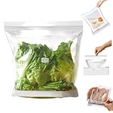 Bolsas reutilizables para congelador, 25 unidades, bolsas de almacenamiento de alimentos de galón con soporte y etiqueta, a prueba de fugas, sándwich reutilizables para cocina, verduras, aperitivos