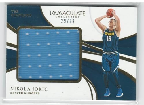 2018 Panini Immaculate Nikola Jokic Game Worn Jersey Patch Card #'d /99