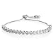 New 925 Sterling Silver Heart Love Bracelet Silver Chain Lady Women Jewelry Gift (As Shown)