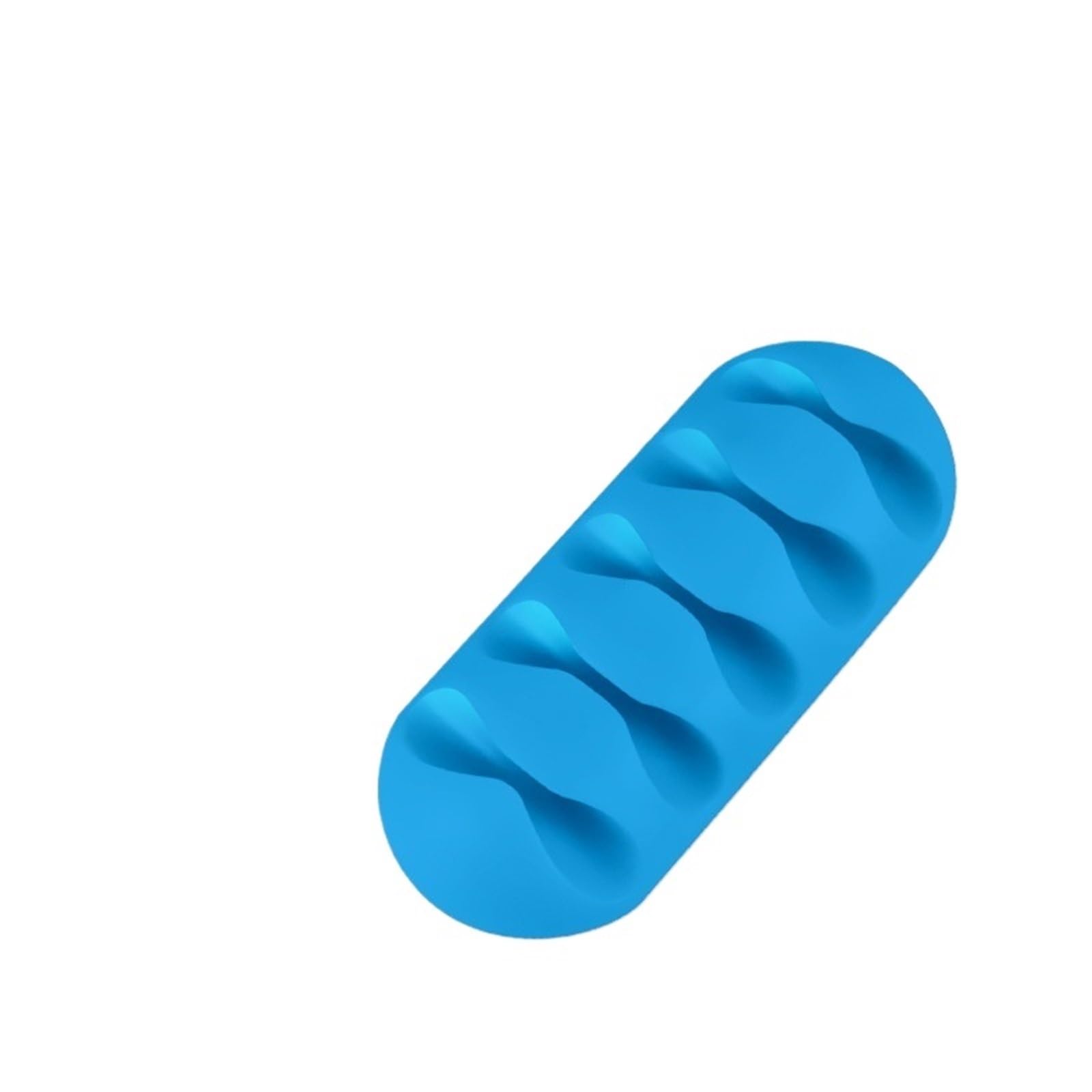 Clips para cables, 10 unidades, organizador de gestión de cables, para oficina en casa (azul)