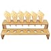 BambooMN 13" x 4.9" x 3.5" Natural Bamboo Straight Multi Level Food Cone Display Tamaki Stand for Restaurants, Catered Events, Party or Buffets, Holds up to 12 Cones