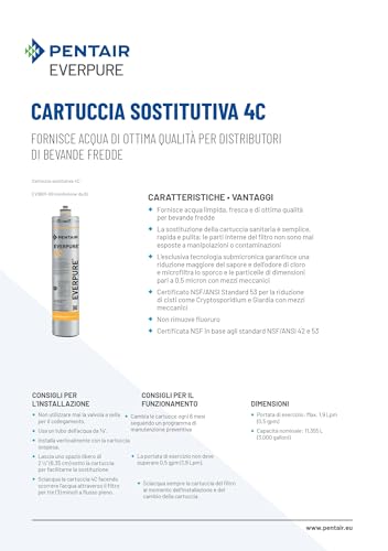 Everpure 4C élimine le calcaire et les mauvaises odeurs