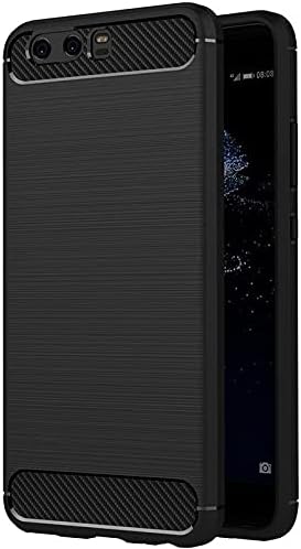 SkyTree Solid Carbon Fibre Shock Proof Edge to Edge Back Cover for Huawei P10