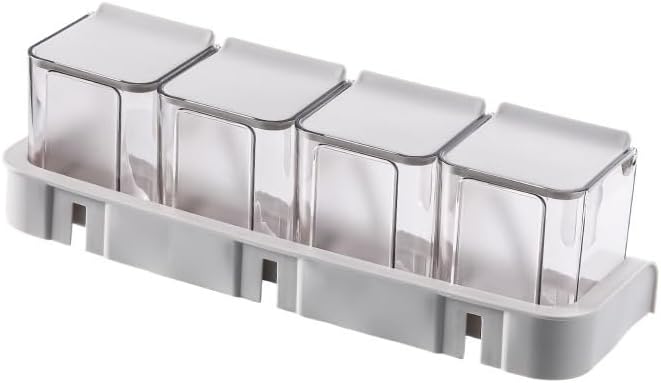 Wall Mounted Square Flavoring Container Kitchen Set of Seasoning Boxes