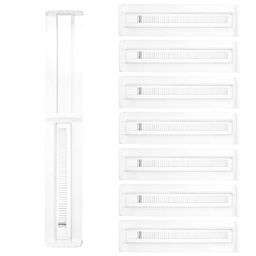 Aiokuo Adjustable Drawer Dividers for Clothes and Kitchen, 8 Pack Expandable Drawer Organizers...