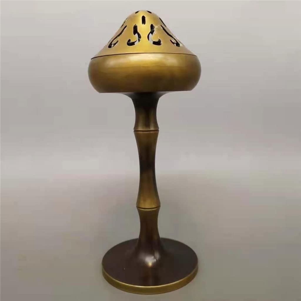 Räucherkegelhalter Weihrauchbrenner Kupfer Kreative Retro Zen Wohnzimmer Büro Büro Schlafzimmer Innenzubehör Weihrauchbrenner Ornamente Weihrauch Wasserfall (Color : A)