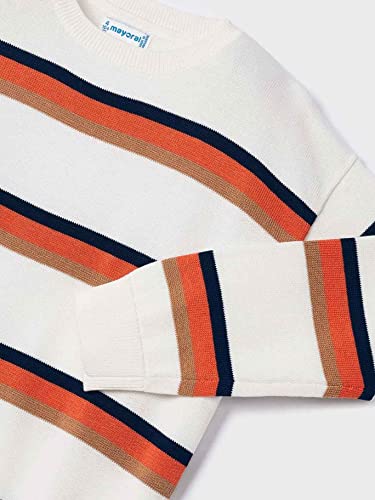 Mayoral Stripes Jumper for Boys Grapefruit3